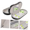 GOOHOCHY Lenses and Glasses Case Black Portable for Home Travel Kit Space Saving Glasses Case Mens view 3