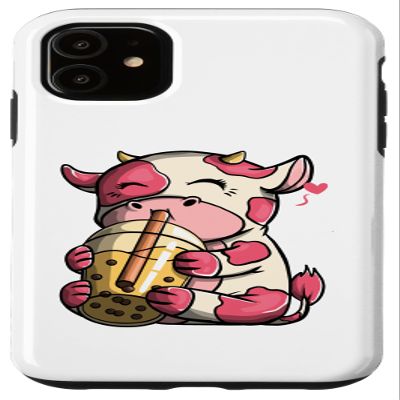 iPhone 11 Boba Cow Gift Bubble Tea Cute Anime Gift for Kids Case