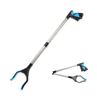 TRoki Blue Foldable Garbage Pick Up Tool: Extendable Gripper for Litter Collection