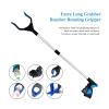 TRoki Blue Foldable Garbage Pick Up Tool: Extendable Gripper for Litter Collection view 2