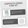 LALAFINA 3sets Eye Contact Lens Companion Box DIY Halloween Women Contacts Lens Case Travel Holder Container Storage Box view 2