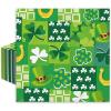 JarThenaAMCS 80pcs St. Patrick's Day Napkins - White, Green - Paper - Multi-Ply - Festive Disposable Napkins view 1