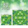 JarThenaAMCS 80pcs St. Patrick's Day Napkins - White, Green - Paper - Multi-Ply - Festive Disposable Napkins view 2