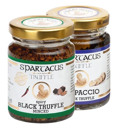 Spartacus Bundle Set with Spicy Black Minced Meat and Carpaccio Truffle | Treat yourself to culinary excellence