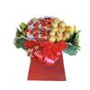 Red Chocolate Bouquet Ferero Roche bouquet hamper Birthday gift box Lind Lindr personalised red gold flowers Rose (Small) view 1