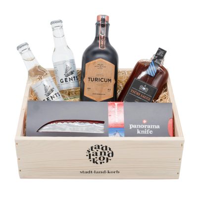 Premium Gift Basket "Tsri Gentleman" for All Gentlemen - Gift Idea for Men, Birthdays, Christmas and Thank You
