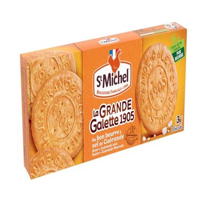St Michel La Grande Galette Salted Butter Cookies 150g - Pack of 5