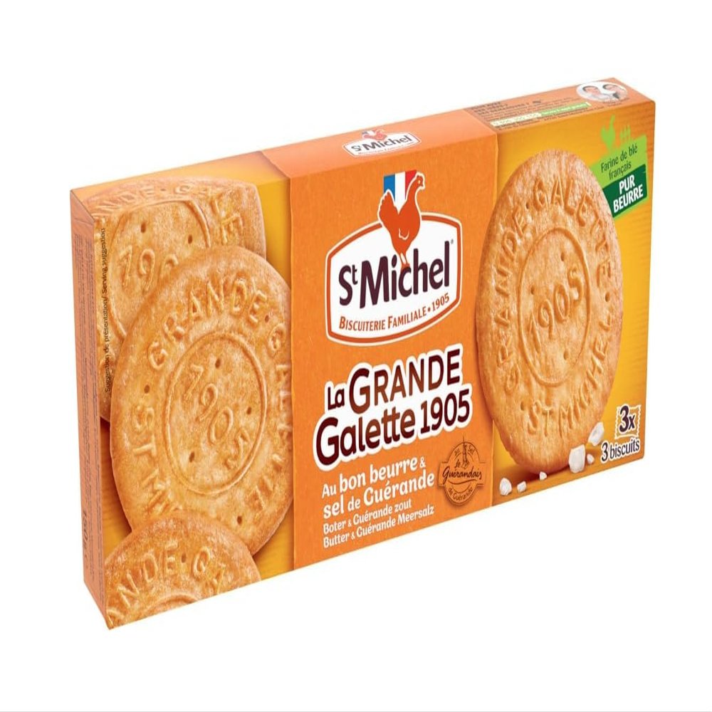St Michel La Grande Galette Salted Butter Cookies 150g - Pack of 5