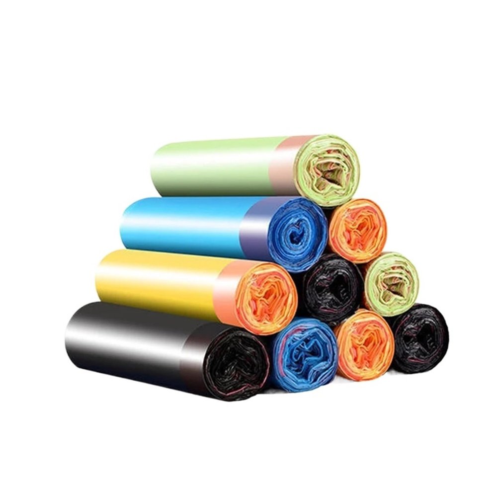 15pcs/Roll Trash Bags Disposable Thickened Garbage Bag Vest-style Garbage Can Storage Bag Household Kitchen Plastic Bag