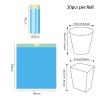 1/5 Rolls Disposable Dustbin Bag Household Large Capacity Trash Bag Kitchen Bathroom Portable Cleaning Big Plastic Bag (Color : Blue-45X50cm, Size : 5 rolls-100pcs) view 2