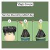 1/5 Rolls Disposable Dustbin Bag Household Large Capacity Trash Bag Kitchen Bathroom Portable Cleaning Big Plastic Bag (Color : Blue-45X50cm, Size : 5 rolls-100pcs) view 4