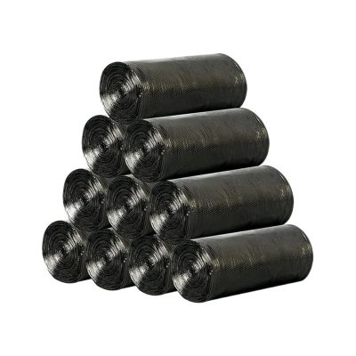 100pcs Household Black Rubbish Bag For Bathroom Garbage Bag Kitchen Points Off Trash Can Bin Rubbish Disposable Plastic Bags