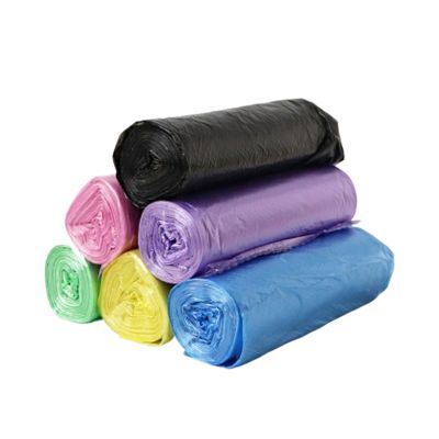 5 Rolls 1 Pack 100Pcs Household Disposable Trash Pouch Kitchen Storage Garbage Bags Cleaning Waste Bag Plastic Bag (Color : Blue)