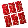 Oshhni 6Pcs Chinese New Year Red Envelopes Hong Bao Red Packet for Wedding, Style A view 1
