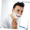 FRCOLOR Beard Brush Wood Handle Shaving Brush Men Beard Grooming Tool for Salon Use view 3