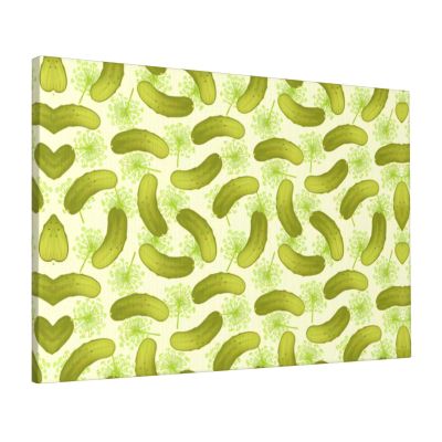 YYHHAOFA Sushi Dill Pickles Prints anvas frameless decorative painting 16x24 in : The texture is clear, tight and thick