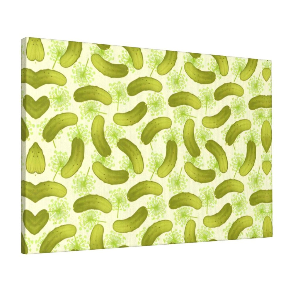 YYHHAOFA Sushi Dill Pickles Prints anvas frameless decorative painting 16x24 in : The texture is clear, tight and thick