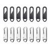 14 Pcs Spare Zipper Pull Replacement - Detachable Metal Zipper Pull for Suitcase, Backpacks, Clothes, Jeans, Boots view 1