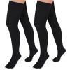Evolyline Medical Closed Toe Thigh High Compression Stockings for Women & Men with Silicone Band, Firm 20-30 mmHg Compression Socks Graduated Support for Varicose Veins Edema Flight view 1