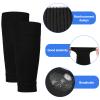 2-Pair Black Kids' Leg Sleeves with Shin Guard for Team Sports and Beginners view 3