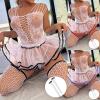 KBOPLEMQ Lingerie Women's Underwear for Women Lingerie Set Sexy Translucent Lace Bodysuit with Bow Lingerie Bra and Panties Sets Adjustable Open Underwear for Women, O Red, M view 2