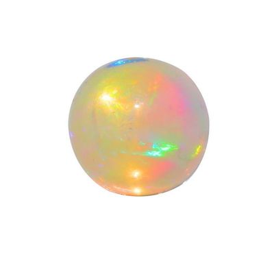 100% Natural white Ethiopian Opal very good fleshy fire Shape Oval Size 15.7x12.2x5.7mm Weight 5.1 Cts