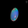 100% Natural white Ethiopian Opal very good fleshy fire Shape Oval Size 15.7x12.2x5.7mm Weight 5.1 Cts view 2