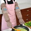 AD-BCrbgen Cuff Cooking Anti-oil Splash Gloves Cooking Hand Long Kitchen Waterproof Anti-Fouling Sleeve Women's Sleeve (Color : Purple) view 2