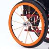 22/24-Inch Silicone Wheelchair Push Rim Covers, Wheelchair Rim Covers, Non-Slip Wear-Resistant Hand Push Cover, Improve Grip And Traction,Green (Color : Orange, Size : 24in) view 1