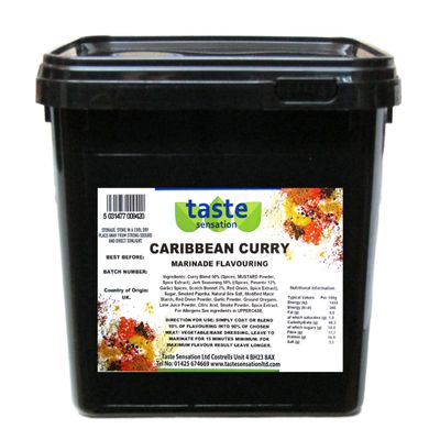 Caribbean Curry Marinade Flavouring - 2.5kg Catering Tub