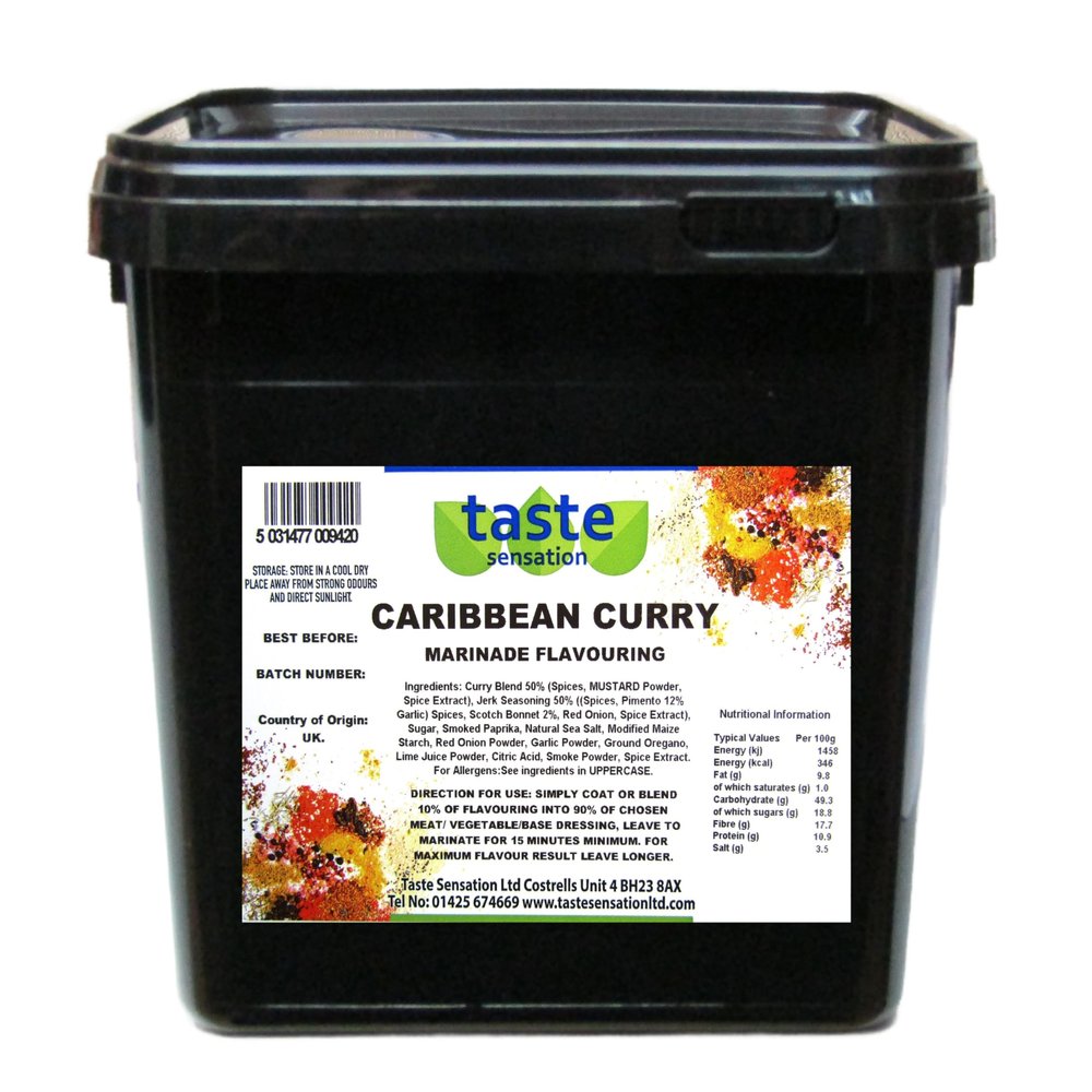 Caribbean Curry Marinade Flavouring - 2.5kg Catering Tub