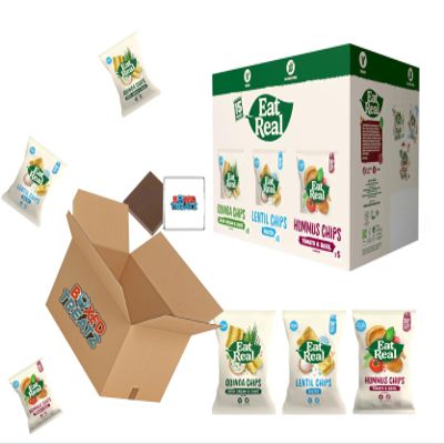 Eat Real Variety Box, 15 Pack, Quinoa, Lentil & Hummus Chips, Healthy Snacking Boxed Treatz