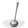 Pan Scouring Brush - Rustproof Pan Cleaning Brush with Comfortable Grip,Uitility Gadgets for Non-Stick Pans, Iron Pots, Bowl, Dishwashing Sink Cenmoo