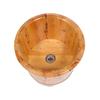 PACUM Foot Barrel,Massage Wood Bath Bucket,Handmade,footbaths Smooth Surface,Bathroom Accessories Present vision view 1