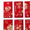 6 Pieces Chinese New Year Red Envelopes 2024 Red Packet Hong Bao for Birthday, Style F view 2
