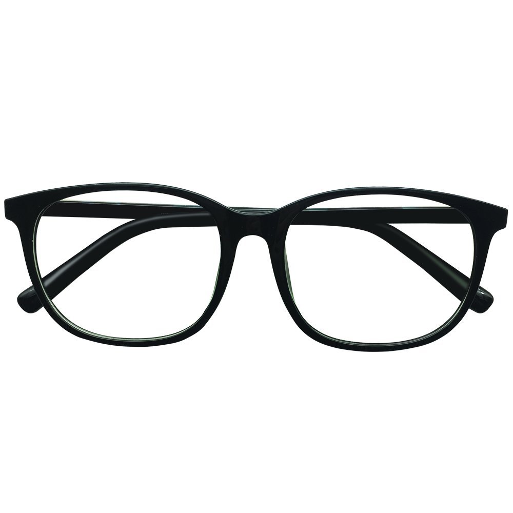 DUHKP Black Oversized Distance Glasses For Men Women Retro Eyeglasses They are not reading glasses