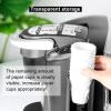 Paper Filter Holder for K CUP Visual Window Design Healthy Dustproof Black Coffee Filter Storage with Flip Cover,Cup Dispenser,Paper Filter Cup Holder view 2