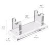 Linkidea Acrylic Men's Razor Stand Holder, Stable Storage Bracket Bathroom Countertop Organizer, Easy Clean, Compatible with Viking Blade Chief, MK-23C, Shaving Revolution (Clear) view 2