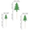 24 Pack Christmas Tree Cupcake Toppers Glitter Christmas Tree Cupcake Picks Merry Christmas Cupcake Decorations New Year Holiday Baby Shower Kids Birthday Party Supplies Green 2 view 2