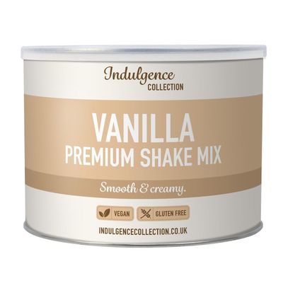 Indulgence Collection Vanilla Milkshake Powder Mix 4kg (4 x 1kg) - Luxurious Thick and Creamy Texture - Ideal for Frappe and Smoothie Drinks - Vegan and Gluten-Free - Made in the UK