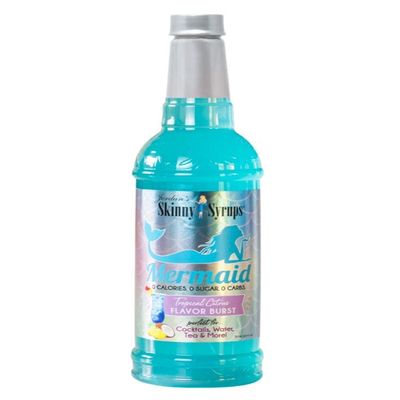 Jordan's Skinny Syrups Mermaid | Sugar-Free, Low-Calorie | Flavour Enhancer for Drinks | 750 ml | Ideal for Coffee, Cocktails, & Desserts