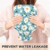 Hot Water Bottle with Soft Cover, 2L Winter Hot Water Bag for Menstrual Cramps, Neck, Shoulder, Back Pain Relief, Bed Hand Feet Warmer, Beautiful White Daisy Flowers view 4