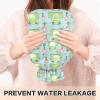 1L Large Hot Water Bottle Bag with Cover, Funny Frogs Pink Flowers Hot Water Bag for Hand Feet Warmers, Menstrual Cramps, Neck and Shoulder Pain Relief view 4