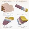BEECO GIF2U Reusable Toilet Paper Towels 24 Count Roll,Washable Absorbent No Tear Bidet Towels Cotton Cloth,Zero Waste Cleaning Supplies for Bathroom (Solid 4 Colors B) view 4