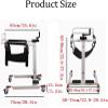 Patient Lift Transfer Chair, sit to Stand Lift, Lift Wheelchair for Home,Portable Car Lift Transport Chair,Shower Chair with Wheels Portable Toilets Seat Transfer Aid for Elderly view 2