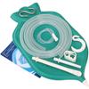 Rubber Enema Bag Kit 2 Quarts Open Top  (Green) Reusable Enema Bag with Platinum Cured Silicone Hose & Colon Tips for Colon Cleansing, Detox, Constipation Relief & Personal Hygiene view 1