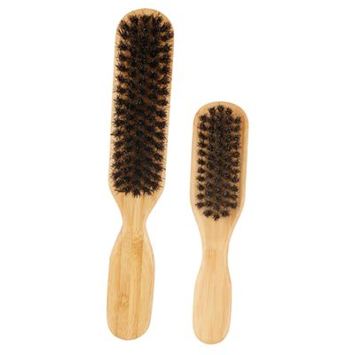 Angoily 2pcs Men Beard Grooming Brush Bristle Beard Brush for Shaving Cleaning Broken Hair Barber Shop Use