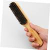 Angoily 2pcs Men Beard Grooming Brush Bristle Beard Brush for Shaving Cleaning Broken Hair Barber Shop Use view 3
