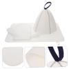 DOITOOL Felt Sauna Hat and Glove Set with Mat, Blue Stripe Breathable Sauna Cap for Women, Shower Hair Caps Bathing Accessories for Bathroom Use view 2