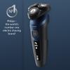 Philips Shaver Series 5000 - Wet & Dry Electric Men's Shaver in Metallic Blue with Precision Trimmer and Soft Pouch Travel Case (Model S5465/18) view 2